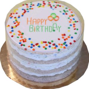Preppy Puppy Neutral Layered Birthday Cake Dog Treat, 1 Each