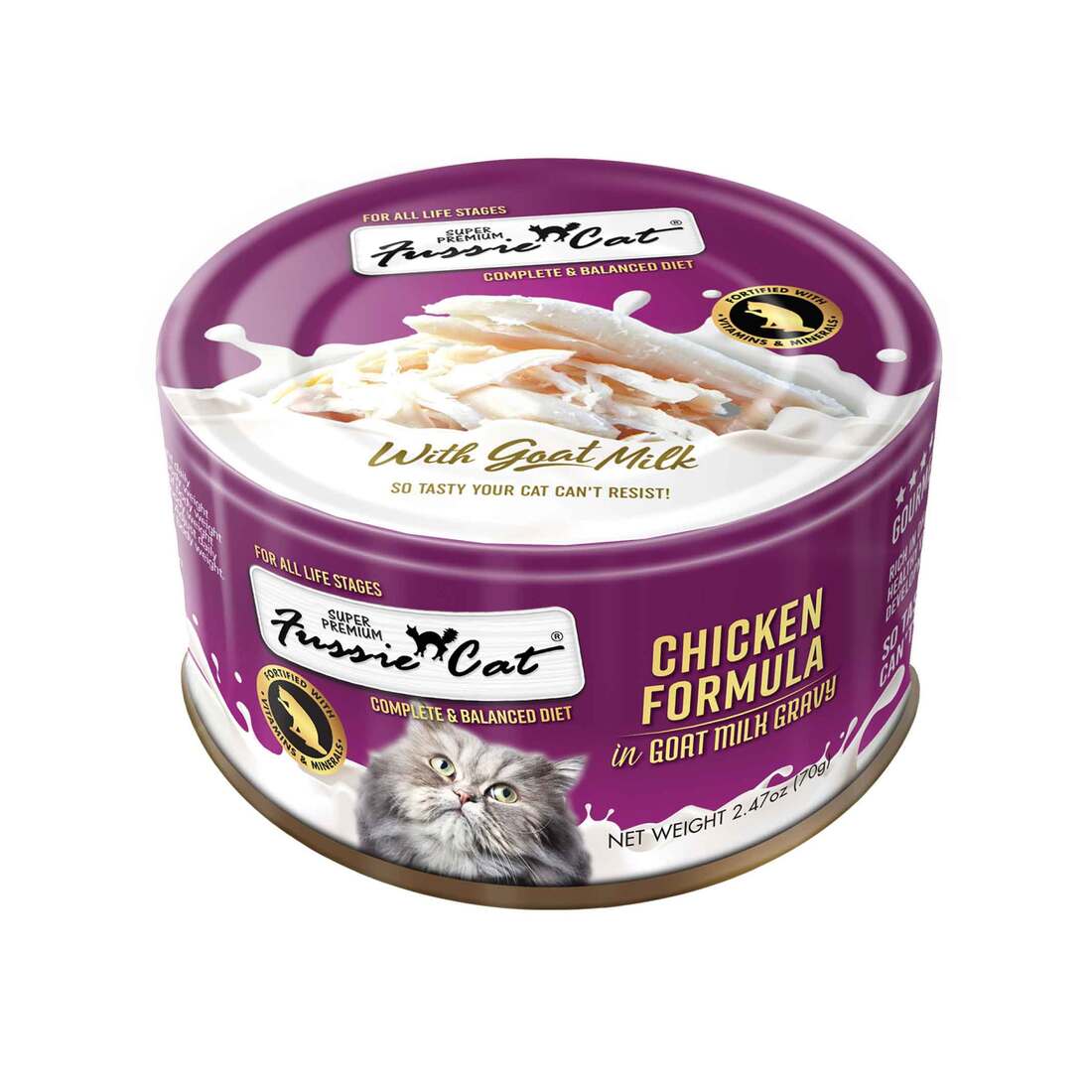 Fussie Cat Wet Cat Food, Premium Goat Milk