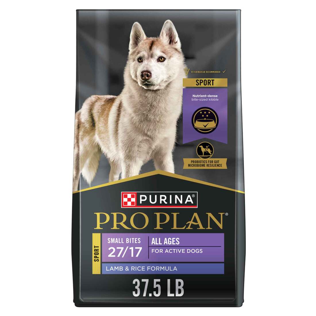 Purina Pro Plan SPORT 27/17 Small Bites Dry Dog Food, Lamb and Rice Formula - 37.5 Pound Bag