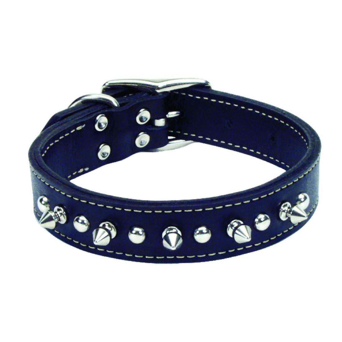 Coastal Pet Products Circle T Oak Tanned Leather Double-Ply Spiked Dog Collar - Image 6