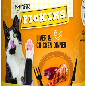 Mitten's Pickins Pat?? Liver & Chicken Dinner Wet Cat Food, 13 Ounces