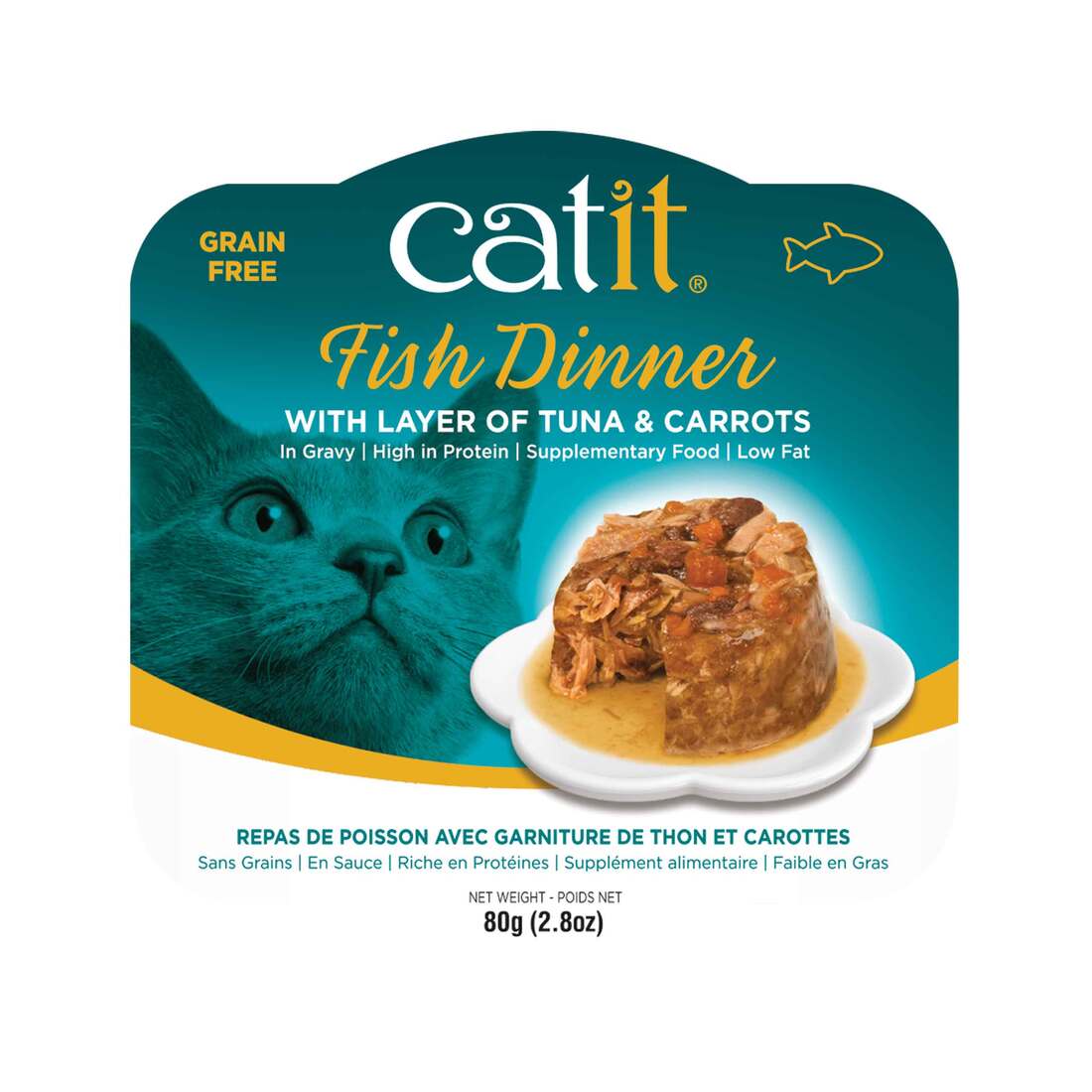 Catit Fish Dinner Wet Cat Food - Image 3