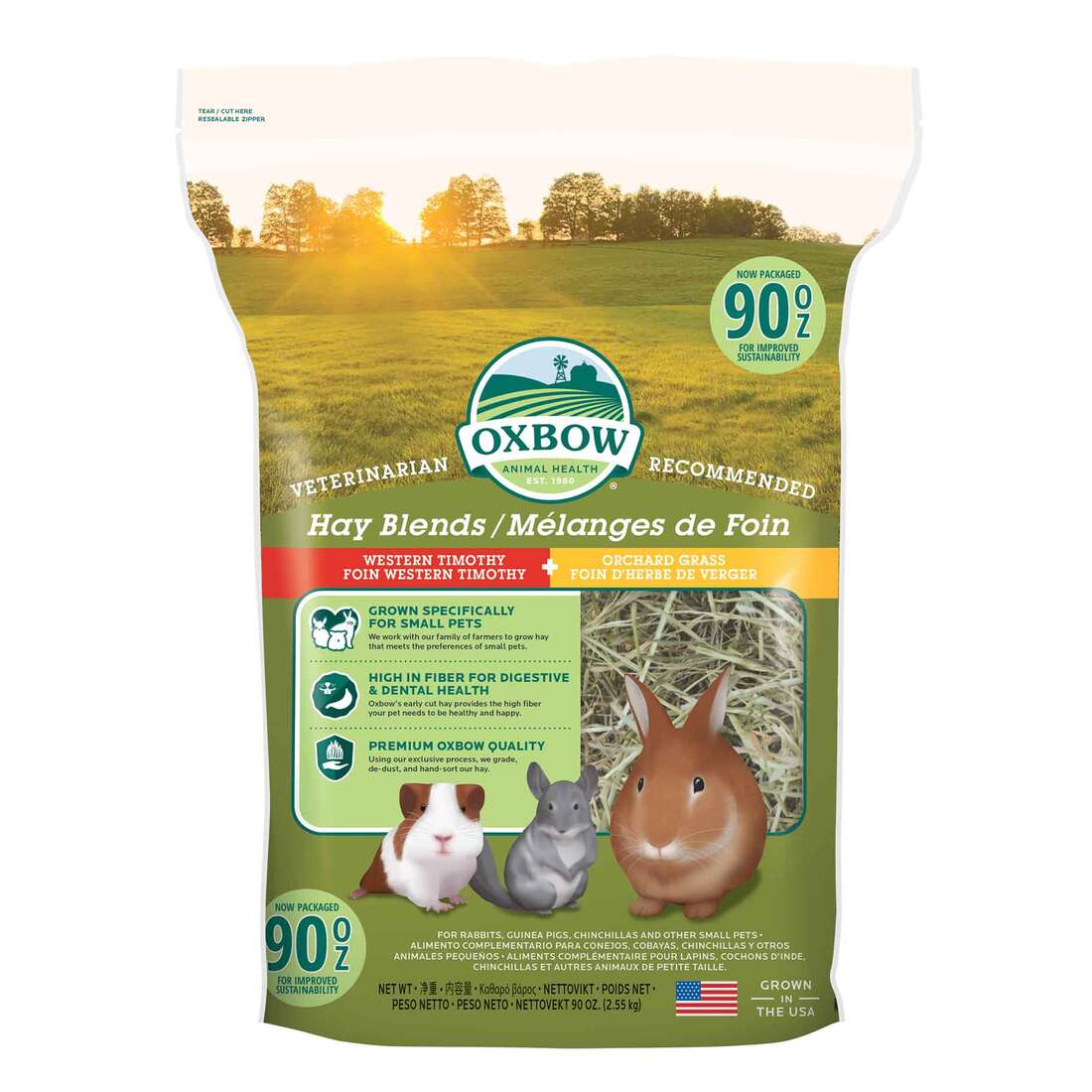Oxbow Hay Blends Western Timothy & Orchard Grass, 90 Ounces