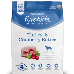 PureVita Turkey with Cranberry Dry Dog Food, 4 Pounds