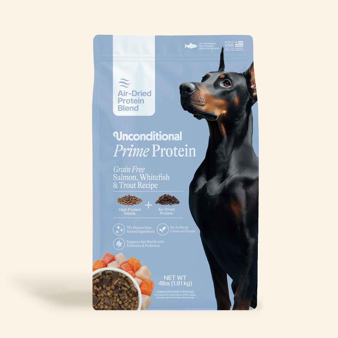 Unconditional Prime Protein Salmon Air Dried Dog Food - Image 2