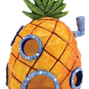 Penn Plax SpongeBob Pineapple House with Swim Holes Aquarium Ornament