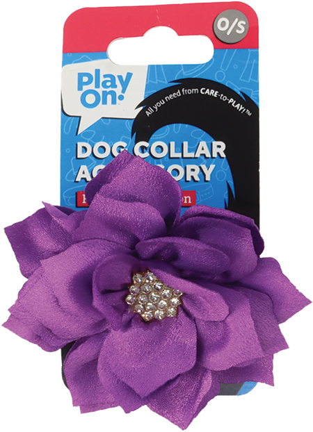 Play On Flower Accessory, Purple, One Size