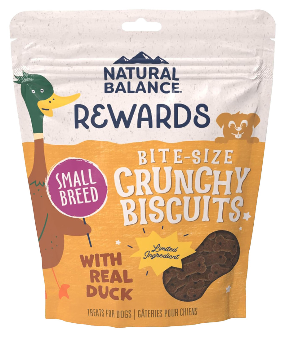 Natural Balance® Rewards Crunchy Biscuits with Real Duck Small Breed Recipe Dog Treats