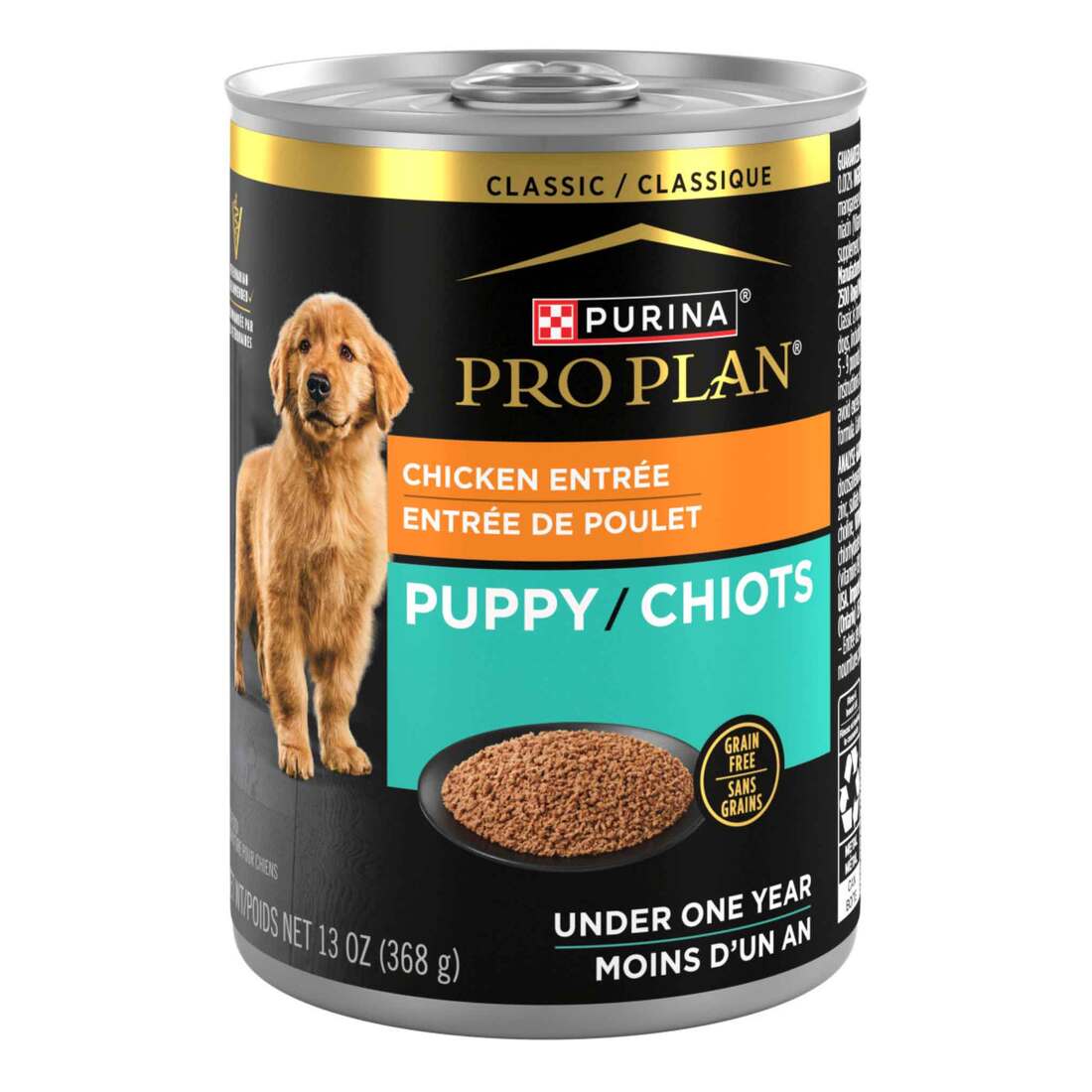 Purina Pro Plan Grain Free Wet Puppy Food, Classic Chicken Entrée - 13 Ounce Can
