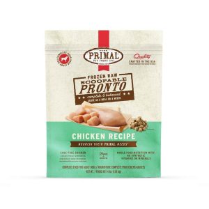 Primal Pet Foods Canine Frozen Raw Pronto Chicken Formula, 4 Pounds - Not Available For Delivery