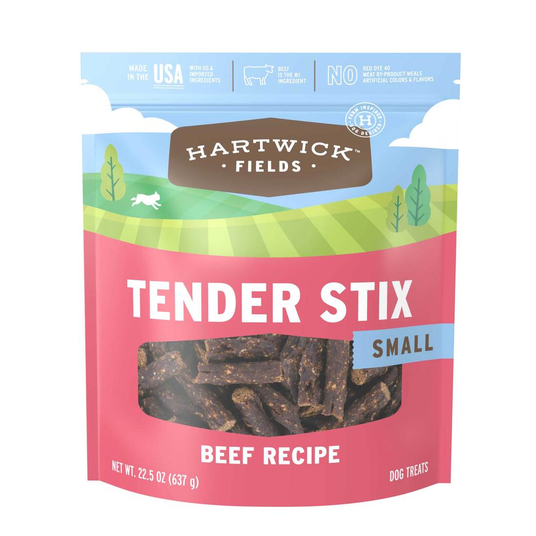 Hartwick Fields Tender Stix Beef Recipe Small Dog Treats, 22.5 Ounces