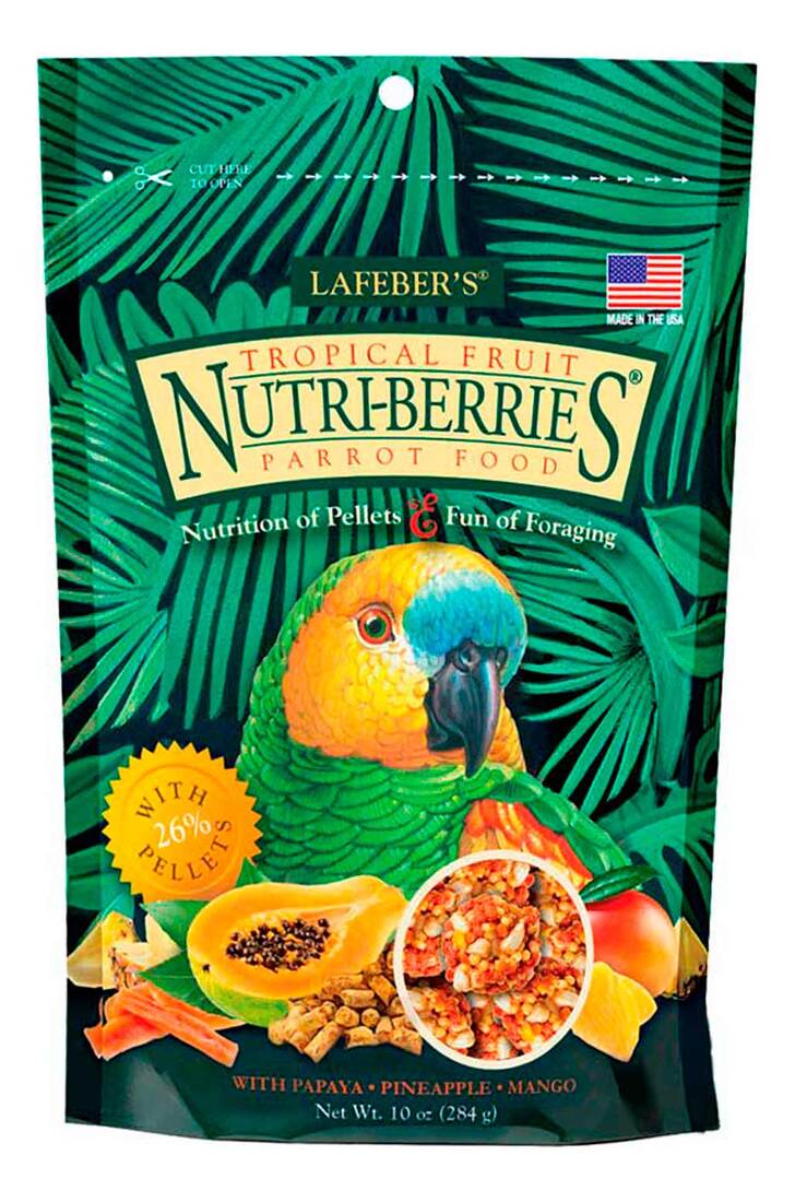 Lafeber Tropical Fruit Nutri-Berries for Parrots, 10 Ounces