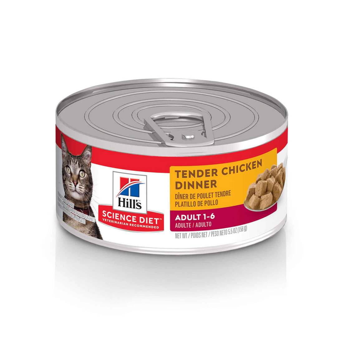 Hill's Science Diet Adult Canned Cat Food, Tender Chicken Dinner, 5.5 Ounces
