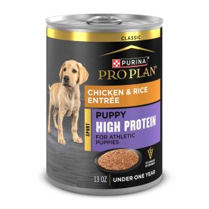 Purina Pro Plan Sport High Protein Wet Puppy Food, Chicken and Rice Entree - 13 Ounce Can