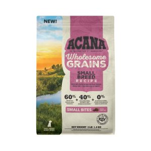 ACANA® Wholesome Grains Dry Dog Food, Small Breed Recipe, Real Chicken, Eggs and Turkey,  4 Pounds