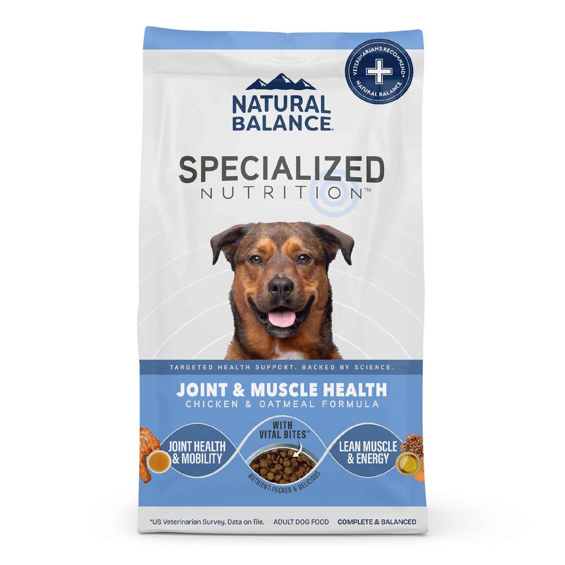 Natural Balance Specialized Nutrition Dry Dog Food, Joint & Muscle Health, Chicken & Oatmeal Formula - Image 2