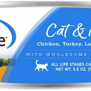 NutriSource Pate Wet Cat/Kitten Food, Chicken/Turkey/Lamb/Fish, 5.5 Ounces