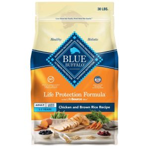 Blue Buffalo Life Protection Formula Large Breed Natural Adult Dry Dog Food, Chicken & Brown Rice Re