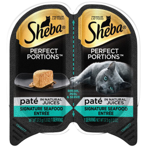 Sheba Perfect Portions Pat?? in Natural Juices Signature Seafood Entr??e Grain Free Cat Food 2.6 Ounce