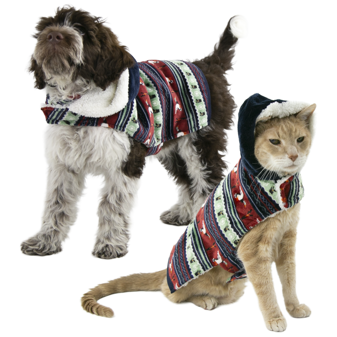 Play On Fair Isle Dog or Cat Hoodie
