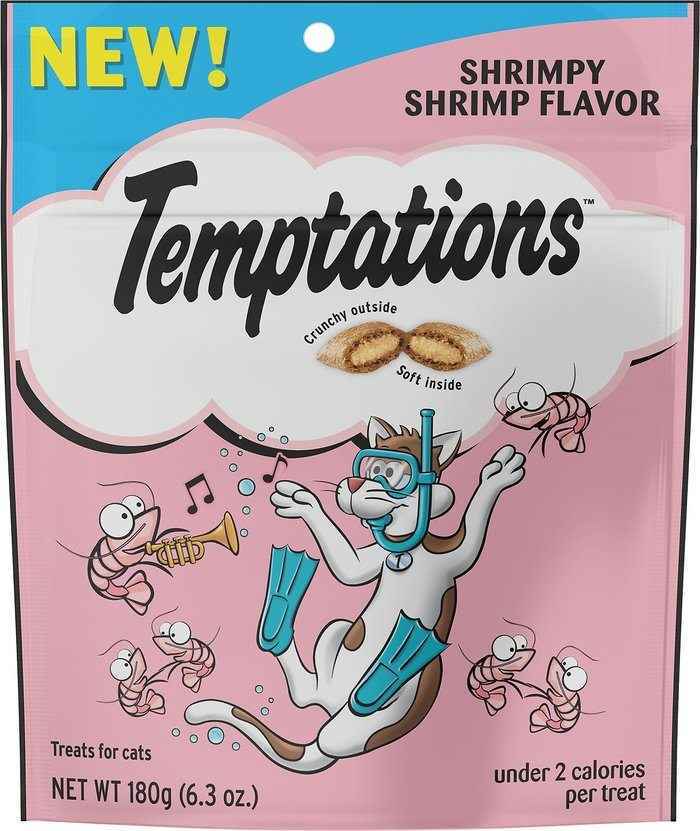 Whiskas Temptations Shrimpy Shrimp Flavor Cat Treats, 6.3 Ounces