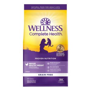 Wellness Complete Health Grain-Free Indoor Healthy Weight Chicken Recipe Dry Cat Food, 11.5 Pound Ba