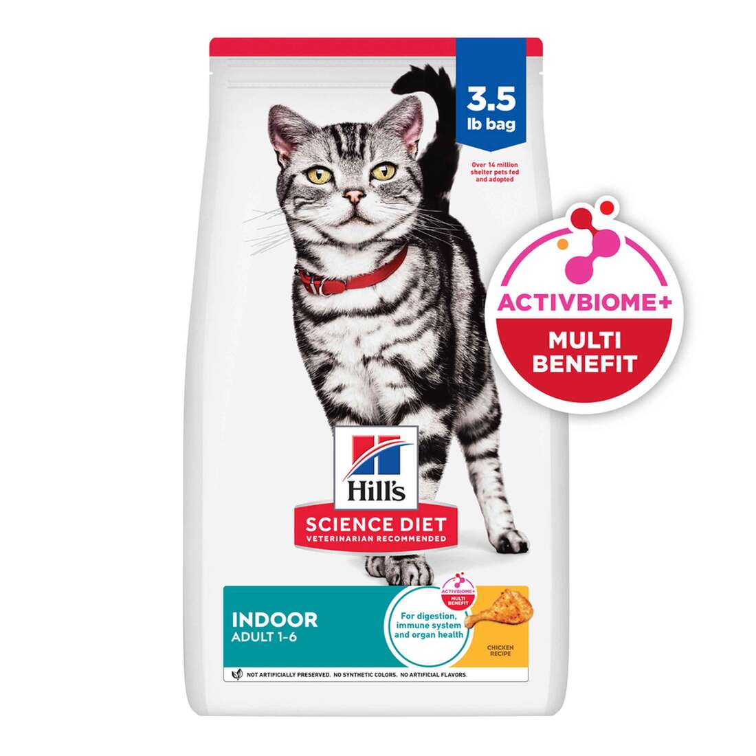 Hill's Science Diet Adult Indoor Chicken Recipe Dry Cat Food, 3.5 Pound Bag