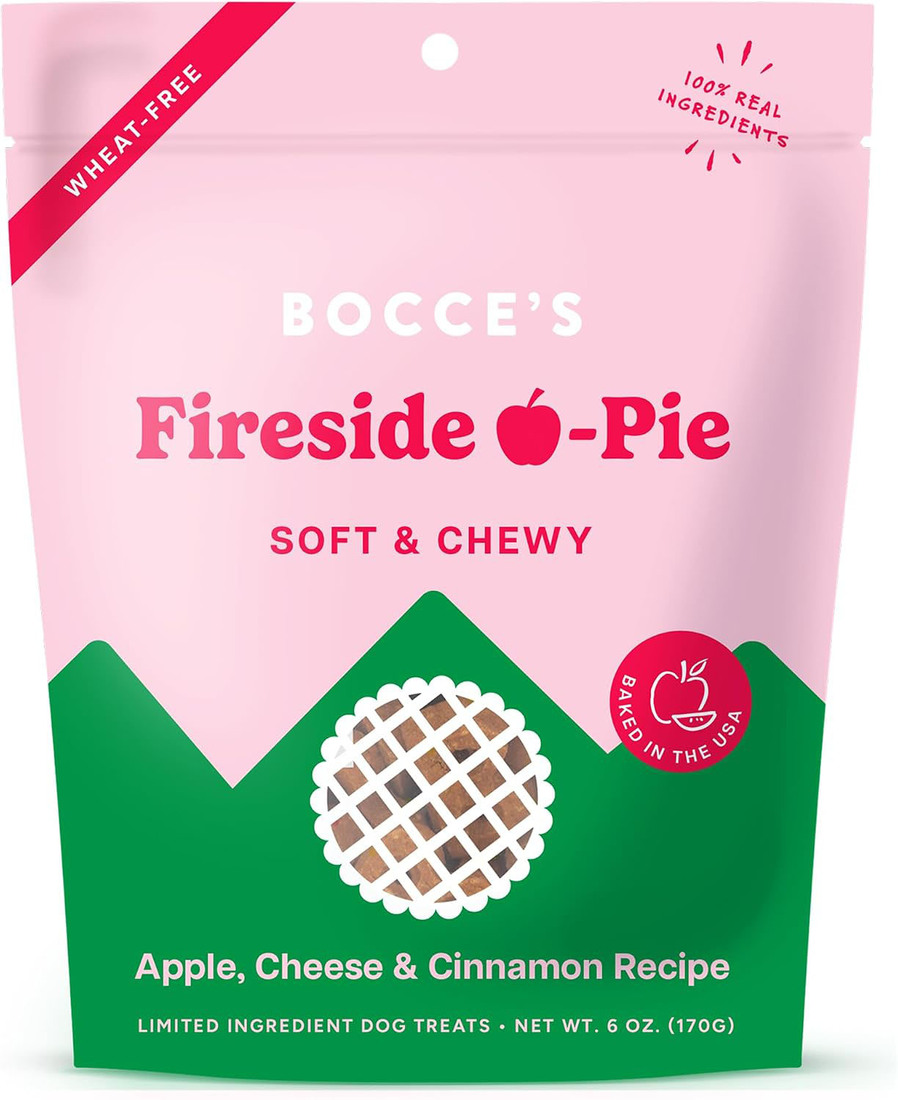 Bocces Bakery Fireside Pie Soft and Chewy Dog Treat, 6 Ounces