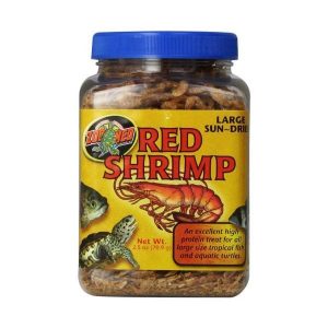 Zoo Med Large Sun-Dried Red Shrimp Turtle Treats, 2.5 Ounces