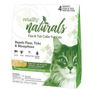 Vetality Naturals Flea & Tick Collar for Cats 4 Months, 1 Count