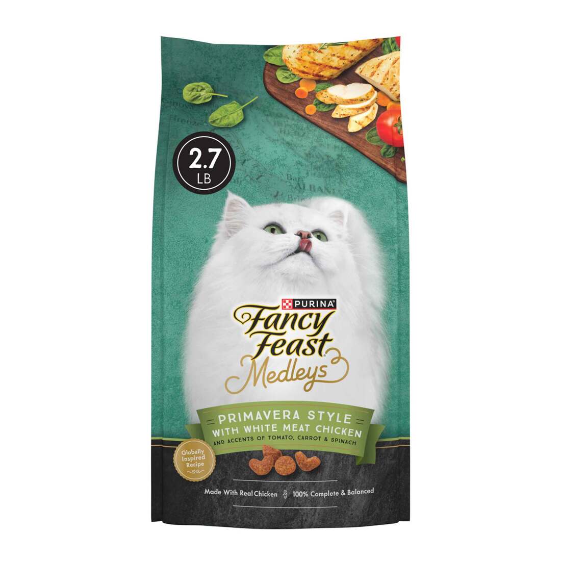 Purina Fancy Feast Medleys Primavera Style Dry Cat Food - 2.7 Pound Bag