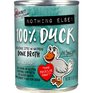 Against the Grain Nothing Else Duck Wet Dog Food, 11 Ounces