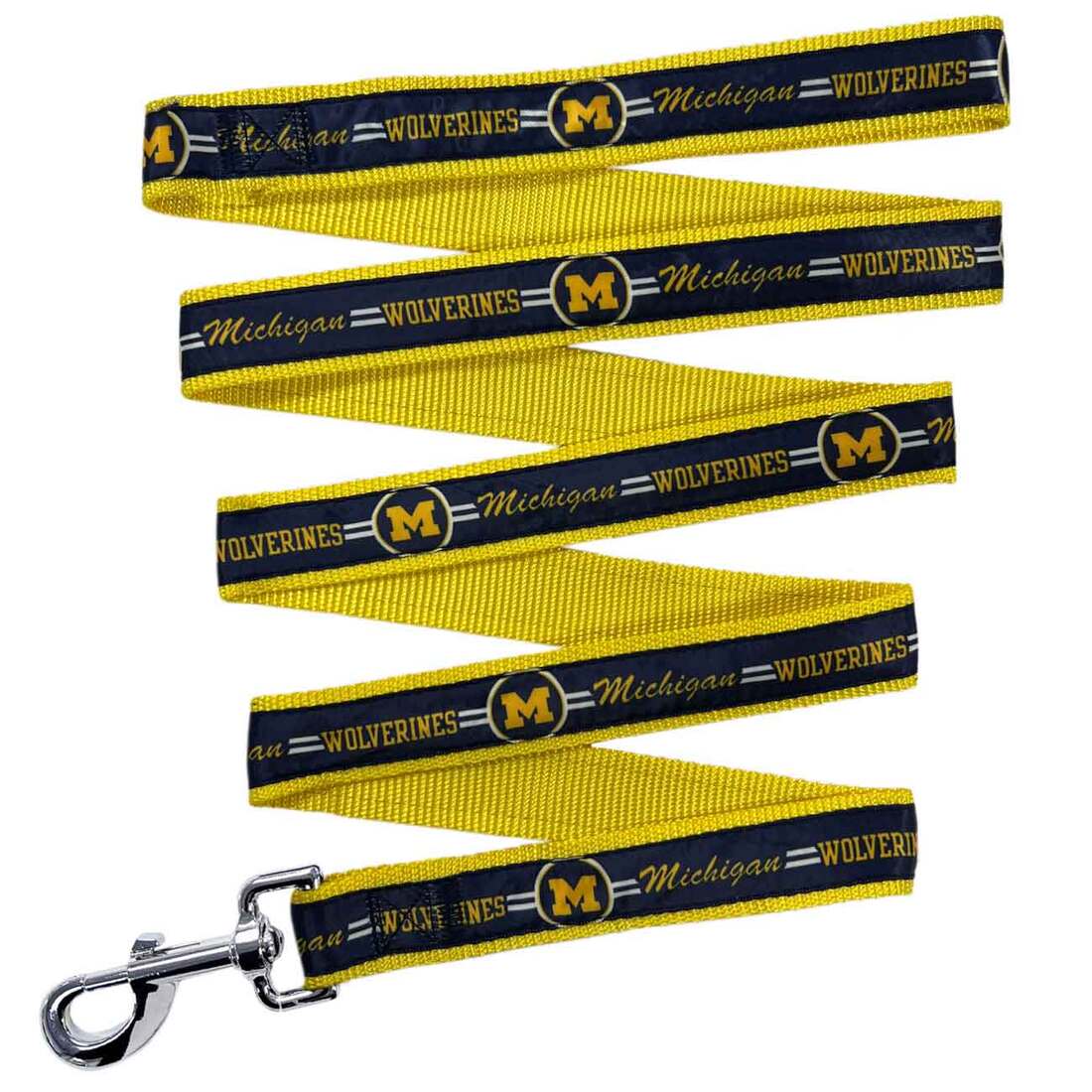 Pets First NCAA Michigan Dog Leash, Large