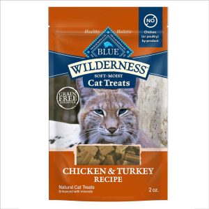 Blue Buffalo Wilderness Grain-Free Soft Cat Training Treats, Chicken & Turkey Recipe, 2 Ounces
