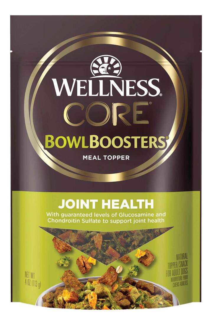 Wellness CORE Bowl Boosters Joint Health Dog Food Topper, 4 Ounce Bag