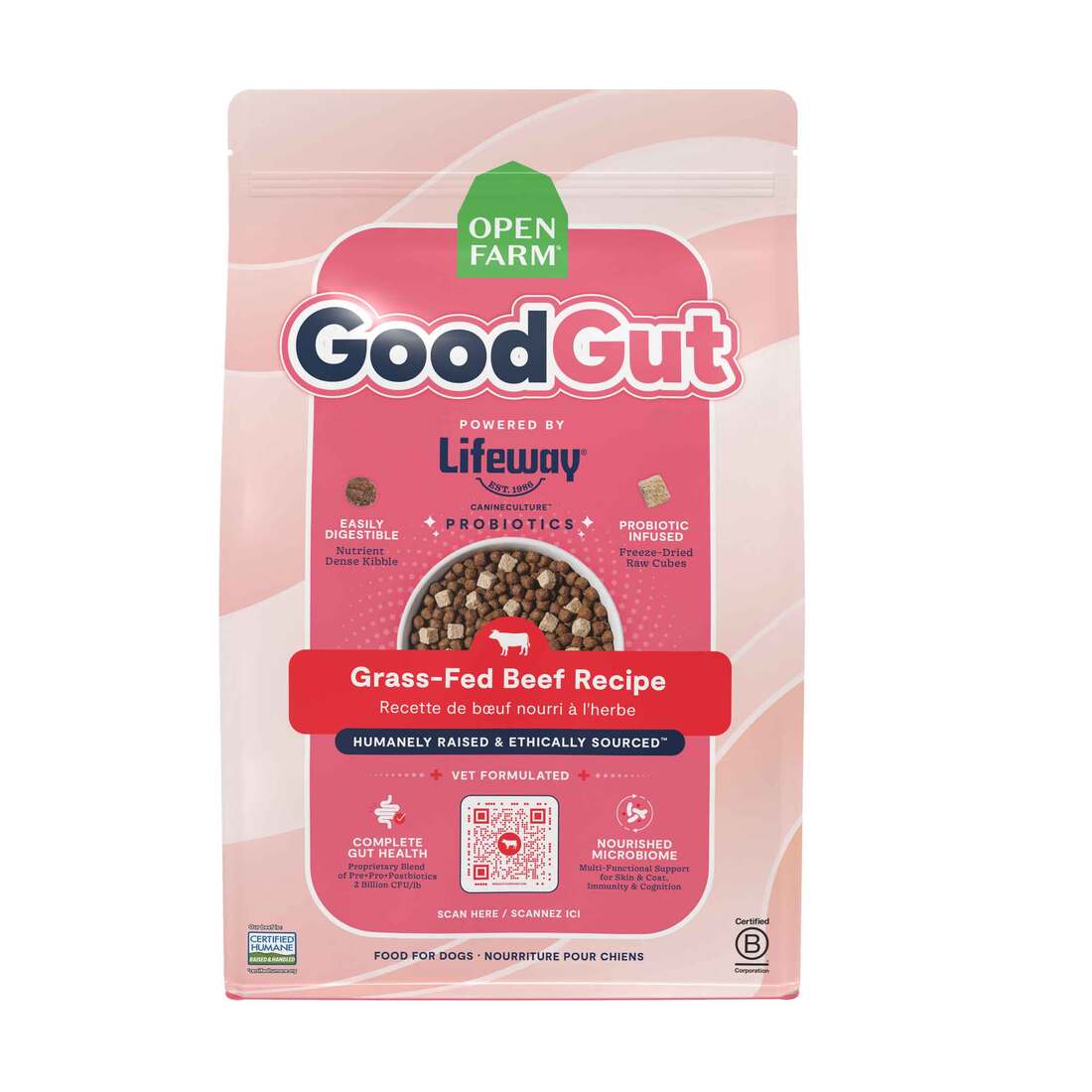 Open Farm GoodGut Grass-Fed Beef Dry Dog Food - Image 2
