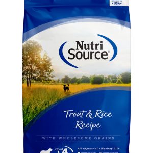 NutriSource Dry Dog Food, Trout and Rice, 26 Pounds