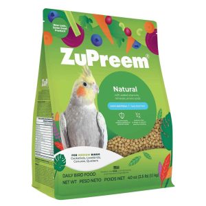 Zupreem Natural with Essential Vitamins, Minerals and Amino Acids Bird Food, 2.5 Pounds