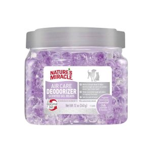 Nature's Miracle Air Care Deodorizer Scented Gel Beads Lavender & Vanilla Scent, 12 Ounces