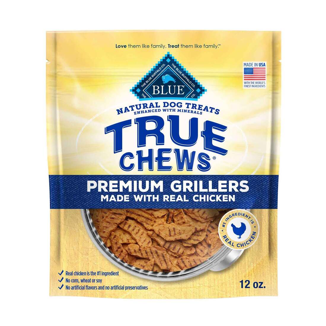 True Chews Grillers Chicken Recipe Dog Treats, 12 Ounces