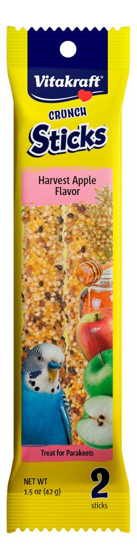 Vitakraft Sticks Parakeet Harvest Apple, 1.5 Ounces, 2 Pack