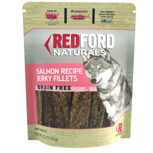 Redford Naturals Adult Grain Free Jerky Fillets Dog Treat, Salmon Recipe, 12 Ounces