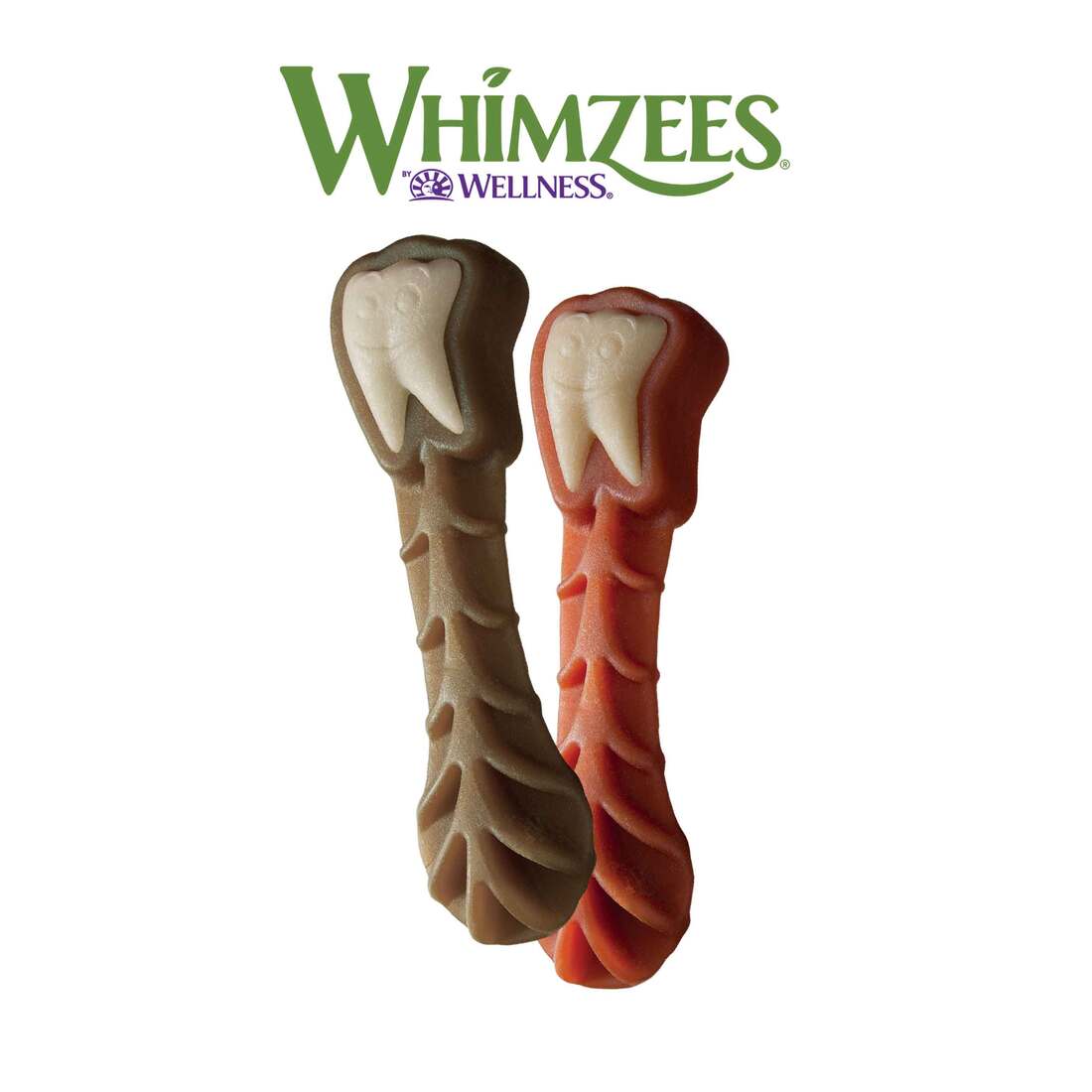 WHIMZEES by Wellness BRUSHZEES Medium Breed Dental Dog Treat, 1 Count