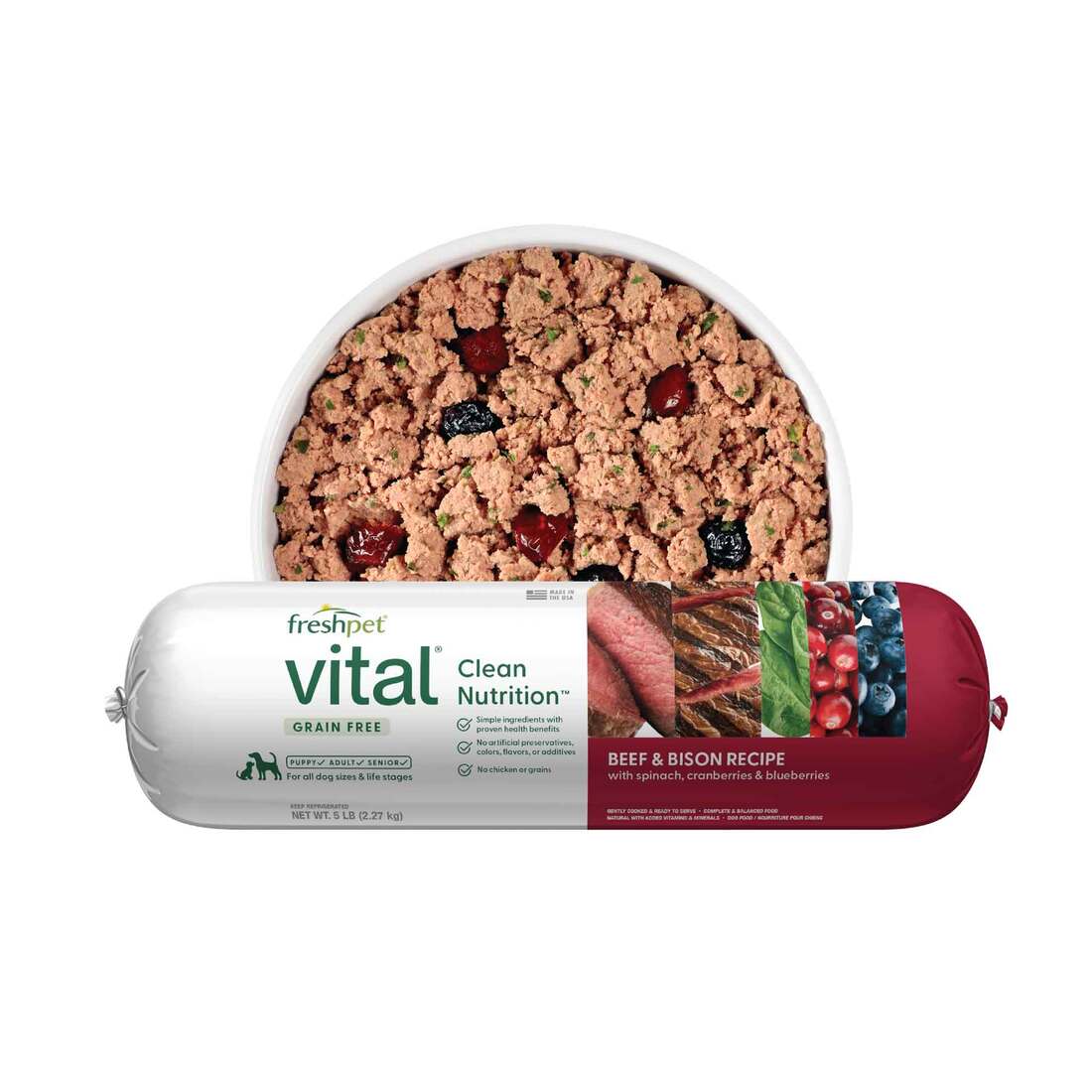 Freshpet Vital Grain-Free Beef & Bison Fresh Dog Food - Not Available for Delivery - Image 2
