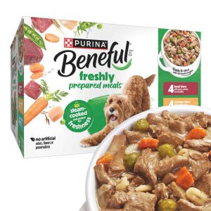Purina Beneful Freshly Prepared Meals Stew Wet Dog Food Variety Pack - (12) 10 Ounce Tubs