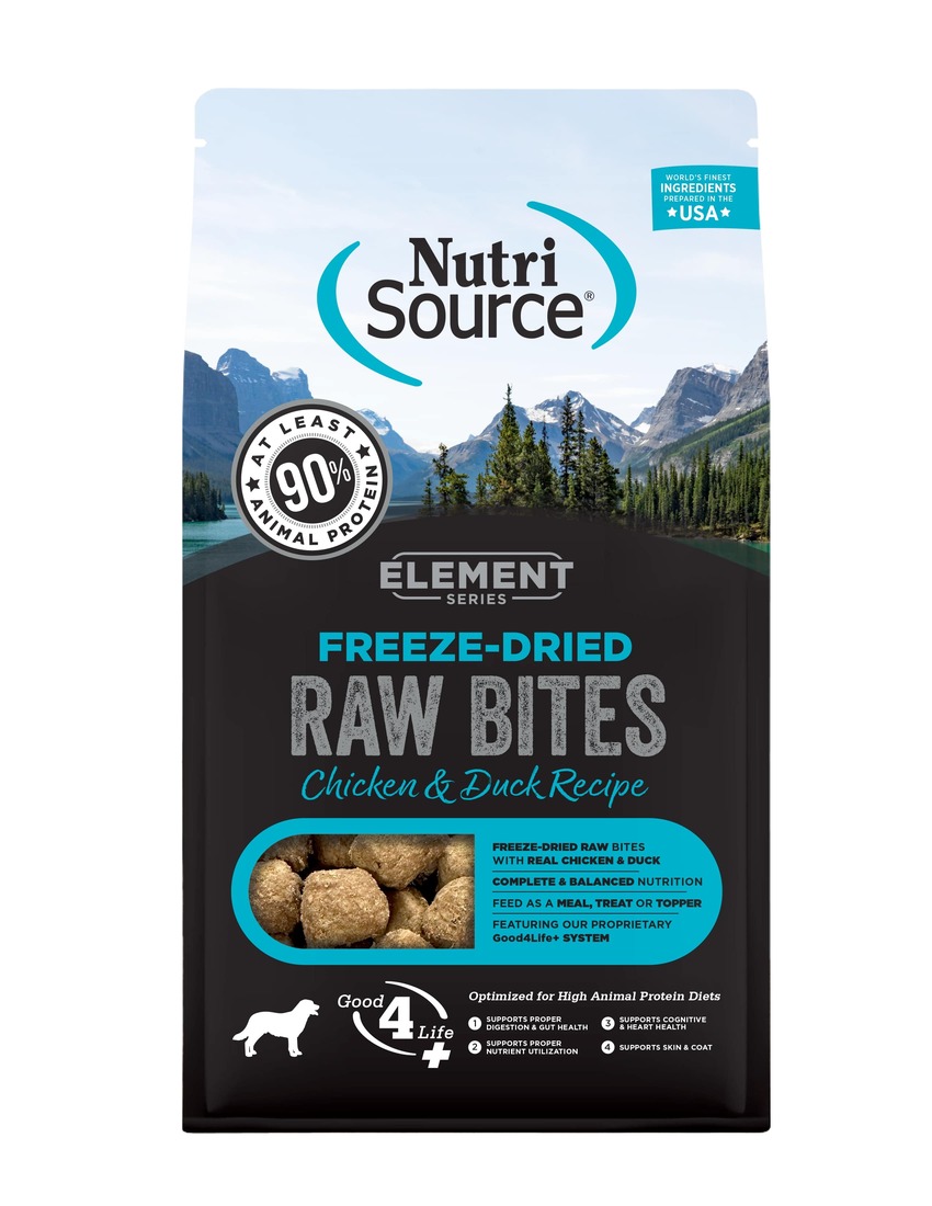 Nutrisource Freeze Dried Dry Dog Food, Element Raw Bites Chicken and Duck - Image 2