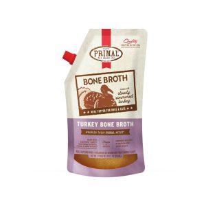 Primal Pet Foods Frozen Bone Broth for Dogs & Cats, Turkey, 20 Ounces - Not Available For Delivery