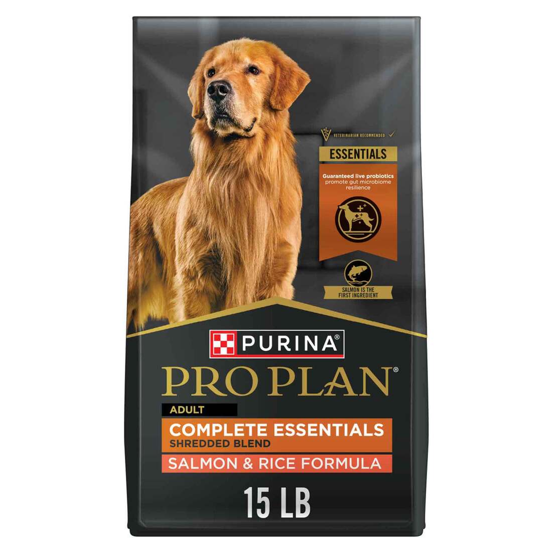 Purina Pro Plan High Protein Dog Food With Probiotics for Dogs, Shredded Blend Salmon & Rice Formula - Image 2