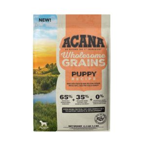 ACANA® Wholesome Grains Dry Dog Food, Puppy Recipe, Real Chicken, Eggs and Turkey,11.5 Pounds