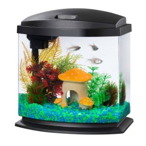 Aqueon LED MiniBow Kit with SmartClean Technology™, Black, 2.5 Gallon